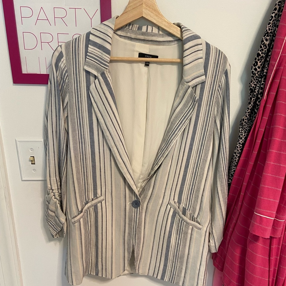 DREW linen blazer